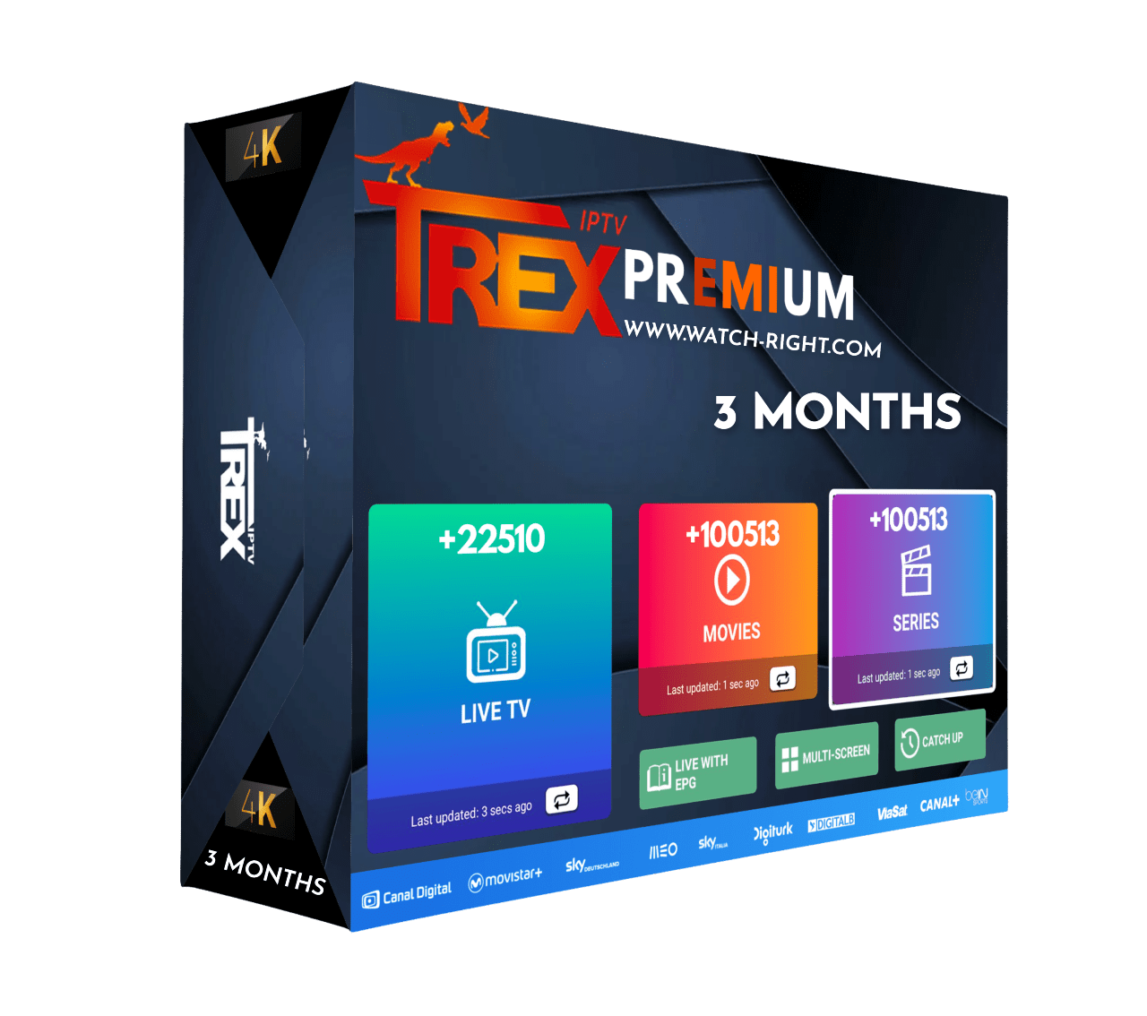 ABONNEMENT TREX-IPTV-3/MOIS Meilleur abonnement IPTV